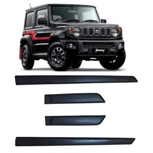 Side Door Beading Door Protector Accessories for Jimny Black